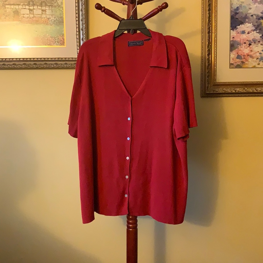 Red blouse